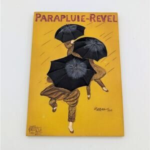 Vintage French Advertising Tile Plaque | Parapluie-Revel Paris | Wall Decor